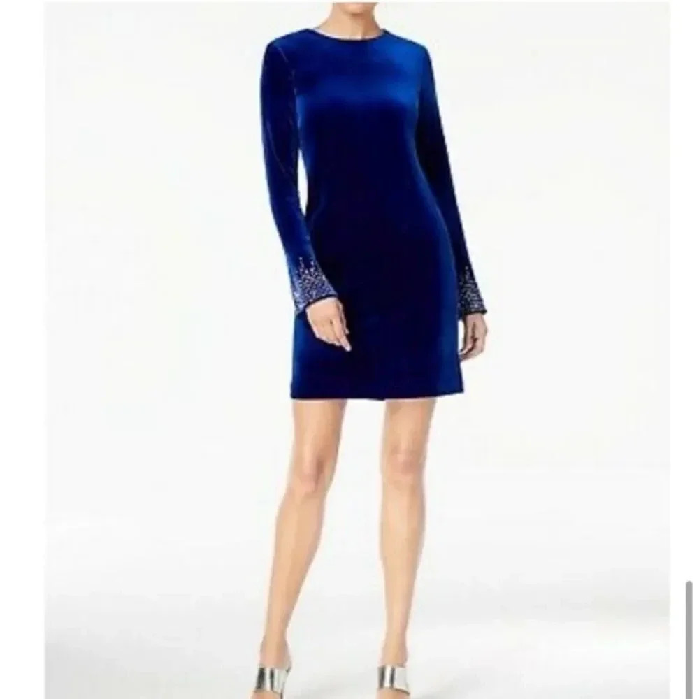 Calvin Klein Velvet Dress - Picture 11 of 16